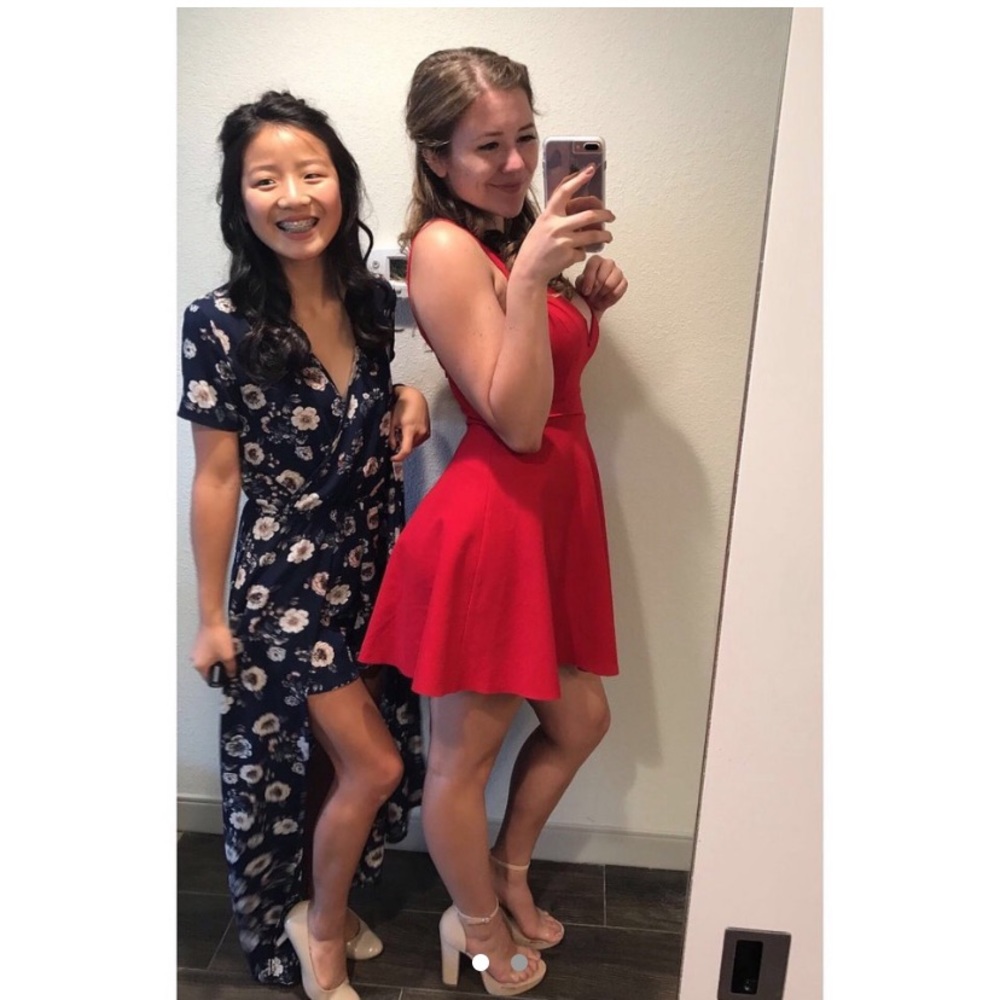 Red dress